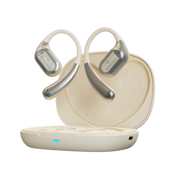 Sports Wireless Earbuds, SENGIRNY Open Ear Headphones with Bone Conduction Technology, Secure Fit for Running & Workout
