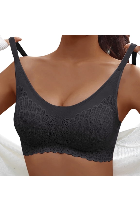 Sports Women's Bra Woman Lace Thin Underwear Female Transparent Bras For Women Sexy Lingerie Bralette Ladies, Women's Bra M