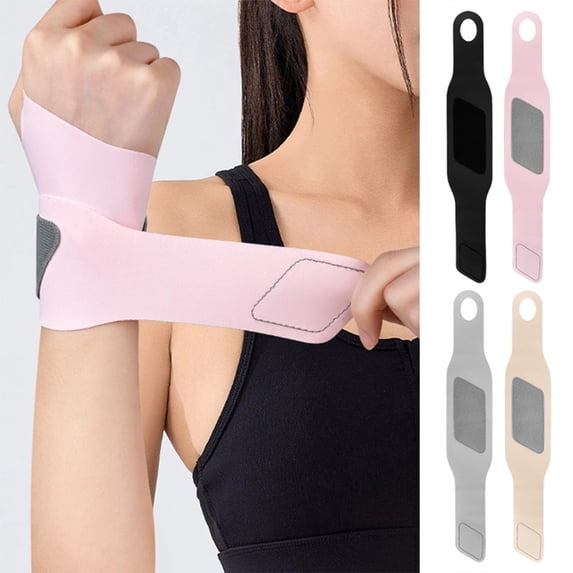 Sports Wrist Brace, Gym Workout Support for Sprain Relief & Tendonitis Protection, Adjustable Stabilizer for Men Women for Basketball Volleyball, Breathable Polyester, 15 Inch