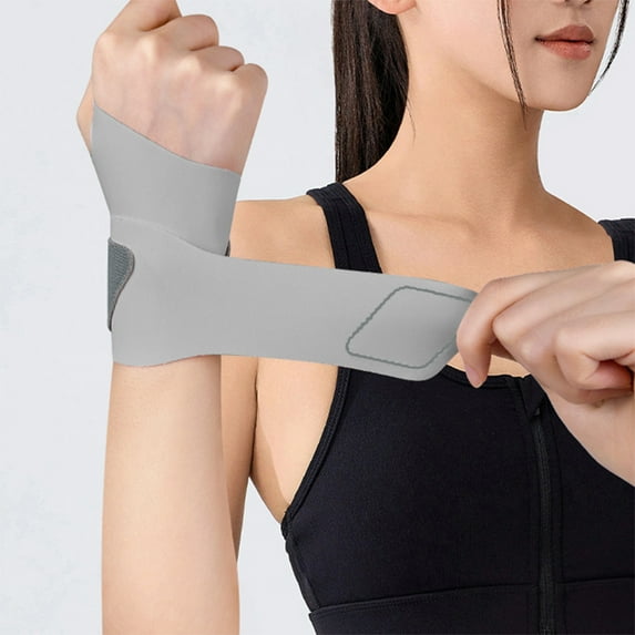 Sports Wrist Support Brace, Gym Workout Stabilizer with Tendonitis Protection, Breathable Elastic Sleeve for Basketball, Volleyball, Injury Relief Activities