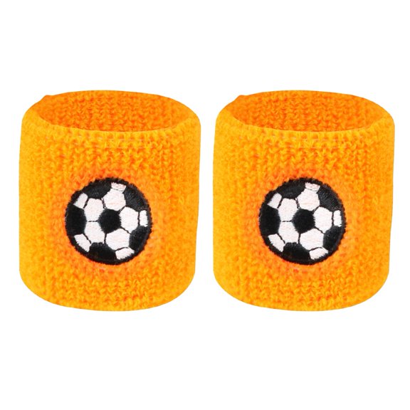 Sports Wristbands for Kids, Colorful Wrist Sweatbands Terry Cloth Wristbands with Soccer Basketball Football Baseball Design for Outdoor Sports Birthday Party Favors