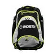 thumbnail image 1 of Sports XL WOXLBP-17-BKG Backpack Holds 4 bats, fence hooks, Black & Green, 1 of 1