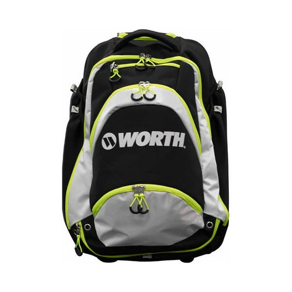 Sports XL WOXLBP-17-BKG Backpack Holds 4 bats, fence hooks, Black & Green