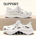 thumbnail image 1 of Sports beach shoes, men's thick soled perforated shoes, breathable, anti slip, water wading, quick drying, height increasing outdoor shoes, 1 of 5