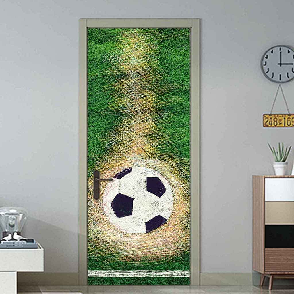 Sports door stickers Wallpaper Basketball door Decals Ball sports 