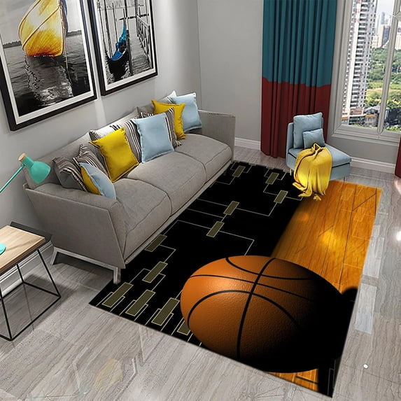 Sports equipment basketball model Decoration of carpets Children's bedroom living Dining