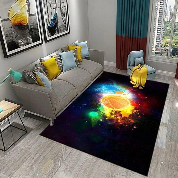 Sports equipment basketball model Decoration of carpets Children's bedroom living Dining