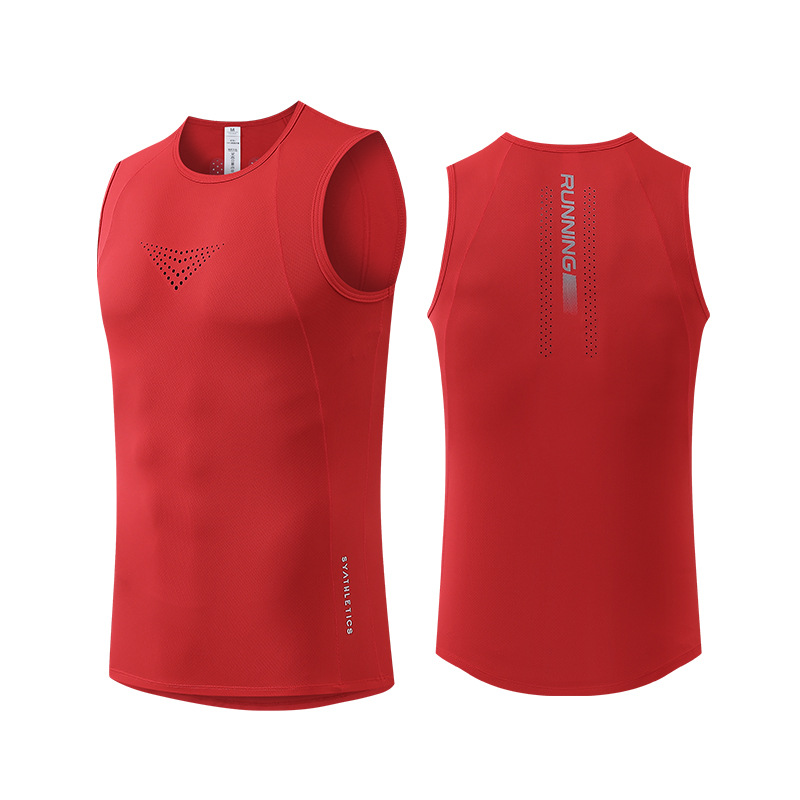 Sports quickdrying vest muscle fitness training waistcoat track and