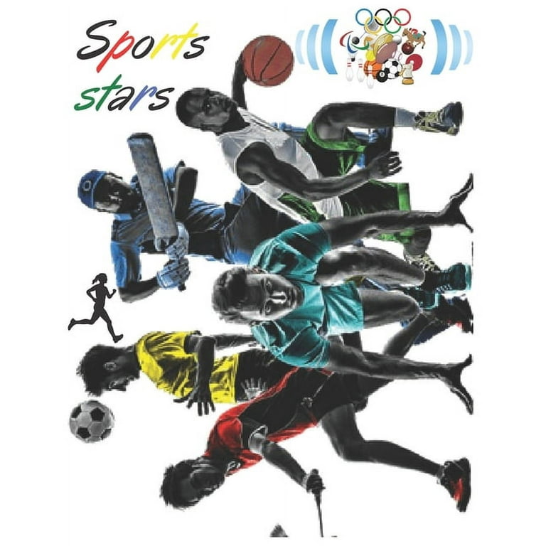 Sports Coloring Books For Kids Ages 8-12: Includes Basketball, Football,  Basebal