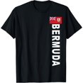 thumbnail image 1 of Sports-style Left-side Text and Flag of Bermuda T-Shirt, 1 of 4