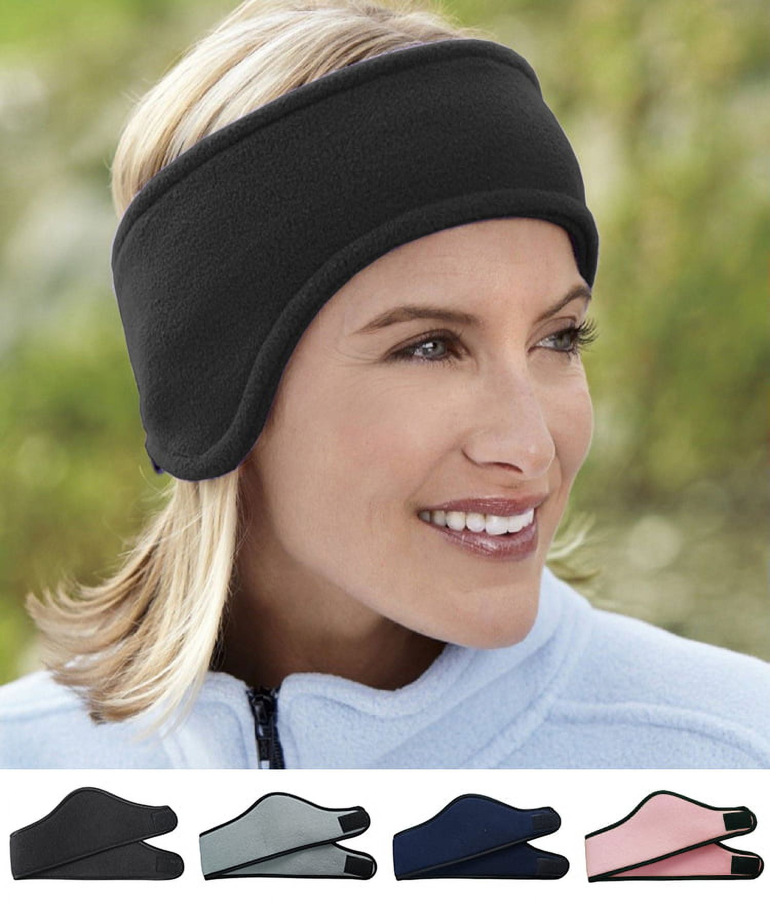Sports velcro fleece Headbands Running Headwear Sweatbands Ear Warmer