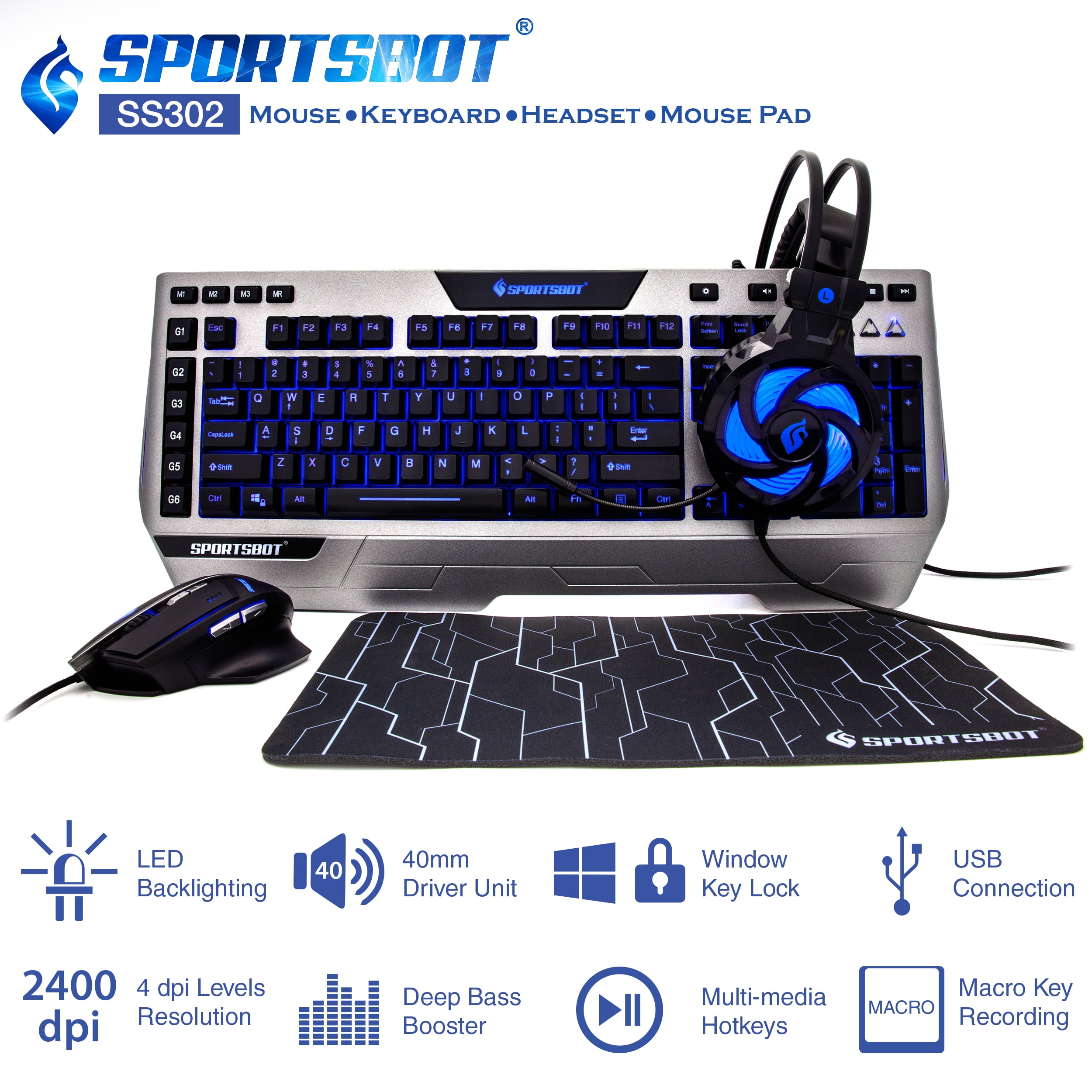 Sportsbot ss302 gaming combo clearance