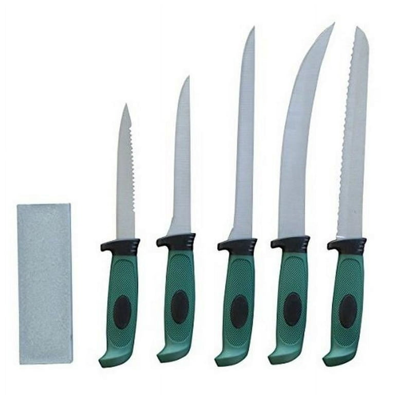 Sportsman 6 Piece Fishing & Hunting Knife Set with Storage Case