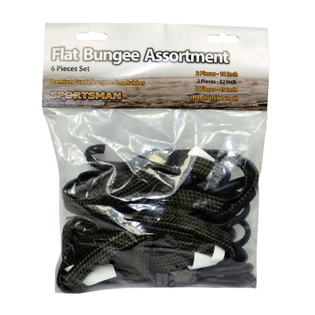 Sportsman 6 Piece Flat Bungee Set