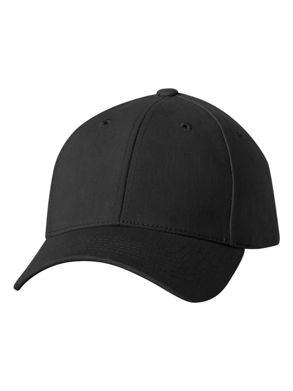 Sportsman - Heavy Brushed Twill Structured Cap - 9910 - Black - Size: Adjustable