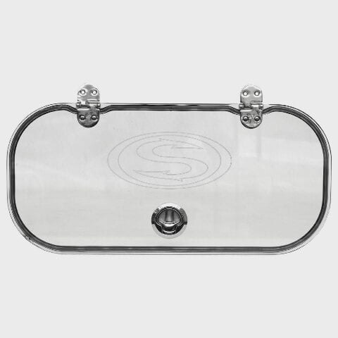 Sportsman Boat Livewell Lid 101366 | Clear Acrylic w/ Logo
