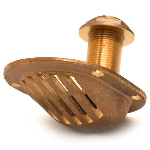 Sportsman Boat Scoop Strainer 100124 | 1 Inch Brass