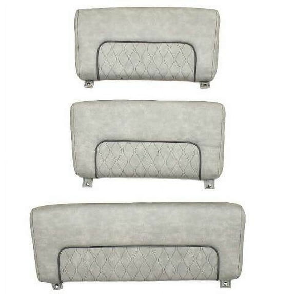 Sportsman Boat Seat Backrest Cushions | 241 Heritage Gray (Set of 3)