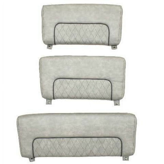 Sportsman Boat Seat Backrest Cushions | 241 Heritage Gray (Set of 3)