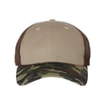 thumbnail image 1 of Sportsman - Contrast-Stitch Mesh-Back Cap - 3100 - Khaki/ Camo/ Brown, 1 of 4