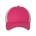 thumbnail image 1 of Sportsman - Contrast-Stitch Mesh-Back Cap - 3100 - Pink/ Stone - Size: Adjustable, 1 of 4