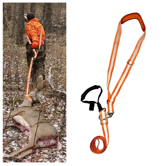 Sportsman Deer Drag & Tie Down Strap  2-in-1 Hunting Drag Rope & Gear Hauler | Heavy Duty Hunting Accessory for Men | Unique Hunting Gift & Outdoor Essential