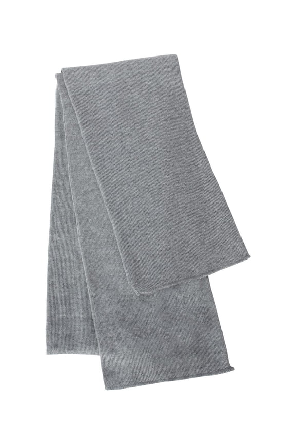 Knit Scarf, One Size, Heather Grey