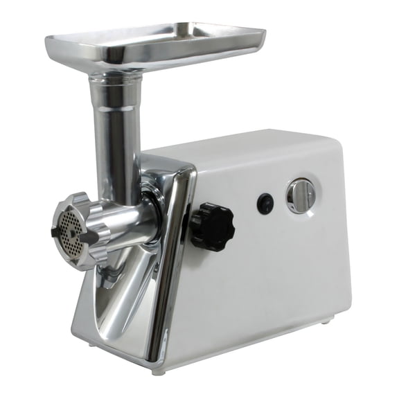Electric Meat Grinder, 250 Watt, with 3 Cutting Plates, Kubbe Attachment, Food Stuffer, Sausage Tube
