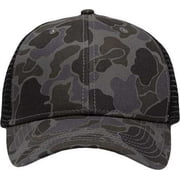 Sportsman SP1450 Traditional Lo-Pro Mesh Back Trucker Fit Cap - Black Duck Camo Black