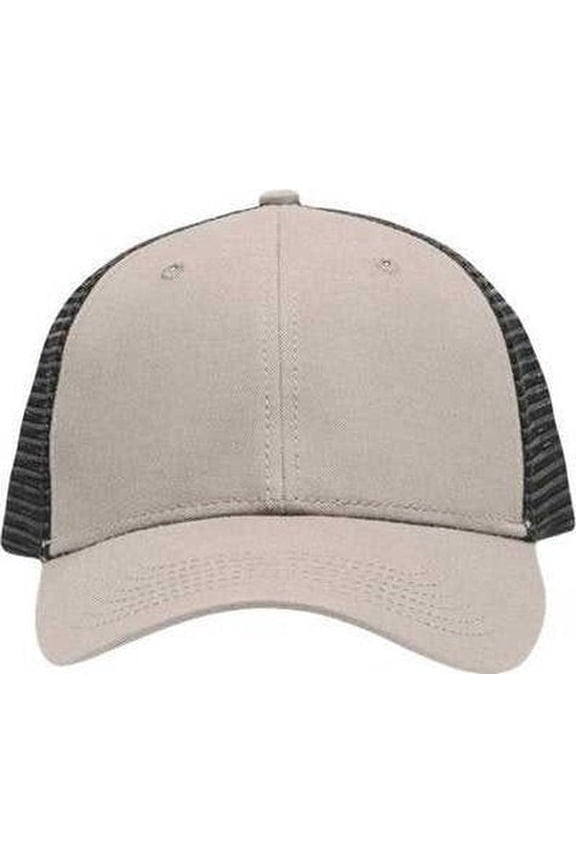 SP1450 Traditional Lo-Pro Mesh Back Trucker Fit Cap - Khaki Black