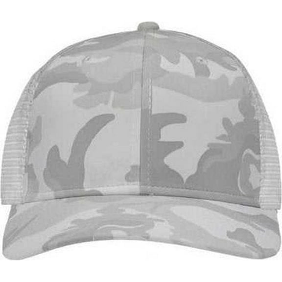 Sportsman SP1450 Traditional Lo-Pro Mesh Back Trucker Fit Cap - White Camo White