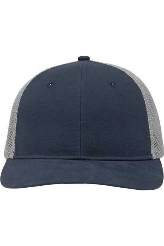 SP1650 Modern Six-Panel Trucker Fit Cap - Navy Gray