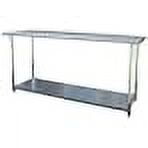 Contemporary 24"x72" Stainless Steel Kitchen & Garage Work Table