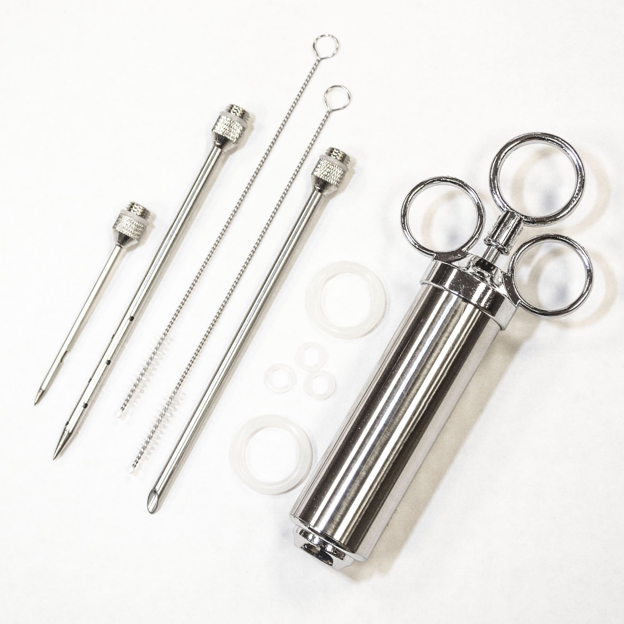 Sportsman Series Stainless Steel Marinade Injector Set 2 Ounce Silver Barrel