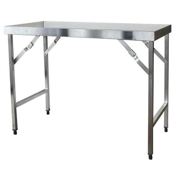 Sportsman Series Stainless Steel Portable Folding Worktable 24 in. W x 48 in. L x 35 in. H