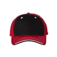 thumbnail image 1 of Sportsman Tri-Color Cap, One Size, Black/Red, 1 of 4