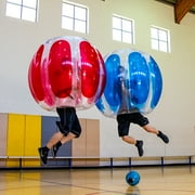 Sportspower Bubble Soccer Ball 2 Pack for Adults, Inflatable Bumper Ball with Padded Straps, Outdoor Backyard Fun, Thunder