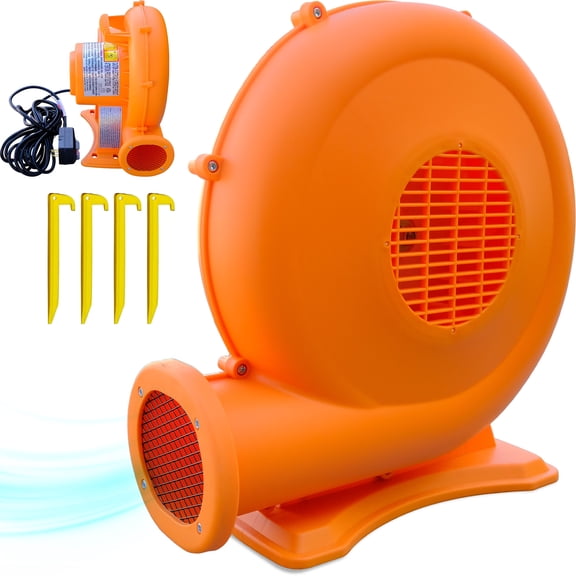 Open Box Sportspower 750W Air Blower for Inflatable Bounce House, Heavy Duty Electric Blower for Bouncers and Inflatables, Replacement Air Pump