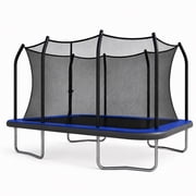 Sportspower BouncePro 9x15ft Rectangular Trampoline Meets ASTM Safety Standards, Heavy-Duty Rust-Resistant Steel Frame, UV-Resistant Jump Mat & Safety Net