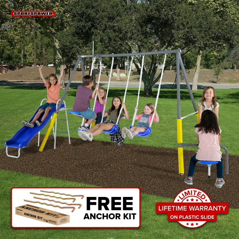 Costway 60 in. Colorful Platform Tree Web Swing Outdoor with