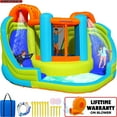 thumbnail image 1 of Sportspower™ Double Slide & Bounce House with Splash Pool, Water Sprinklers, Heavy Duty, ASTM Certified, Ages 3-8, Lifetime Warranty on Included Blower, 1 of 7