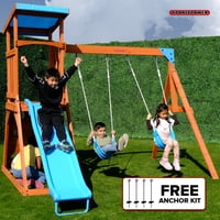 Sportspower Grand Teton Wooden Swing Set with 2 Swings