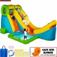 thumbnail image 1 of Sportspower Half Pipe Inflatable Water Slide with Basketball Hoop - Heavy Duty - Ages 3-12, 1 of 11