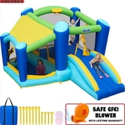 Sportspower My 1st Jump N Play Inflatable Bounce House - Ball Pit & Hoop - 132x138x81.6