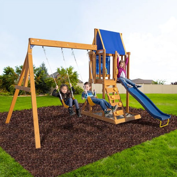 Sportspower North Peak Wooden Swing Set
