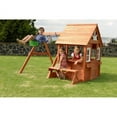 Sportspower Swing and Play Wood Playhouse