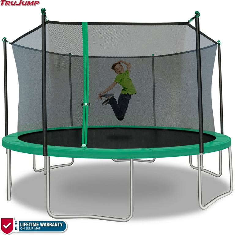 TruJump 14' Family Trampoline with Safety Enclosure & UV