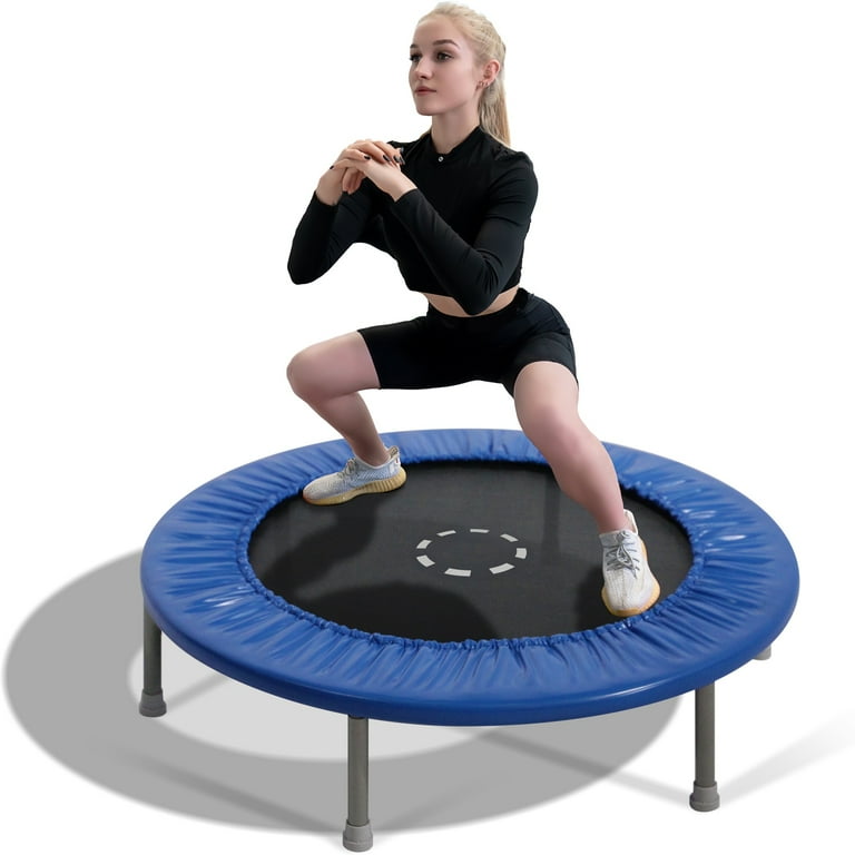 TruJump 40-Inch Heavy-Duty Exercise Mini Trampoline, Safe