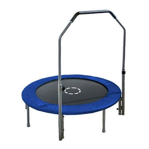 Sportspower TruJump 48-Inch Mini Trampoline, with Handle Bar, Blue