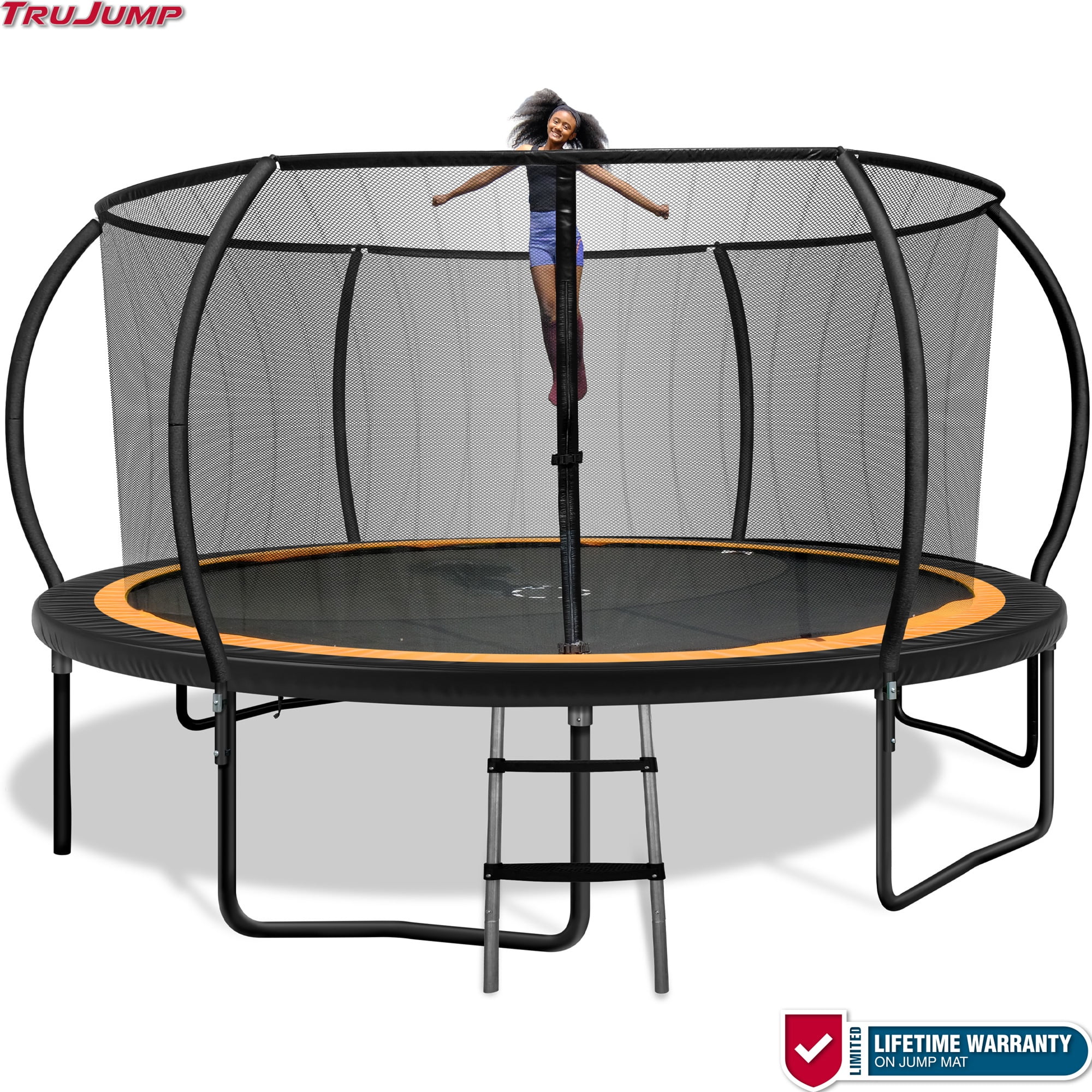 Sportspower TruJump PRO Trampoline 15FT with Curved Pole Enclosure